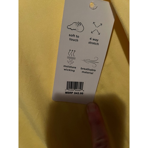 Jones New York Sport yellow‎ Tee Shirt Soft 4-Way Stretch Moisture Wicking Top - Picture 6 of 6
